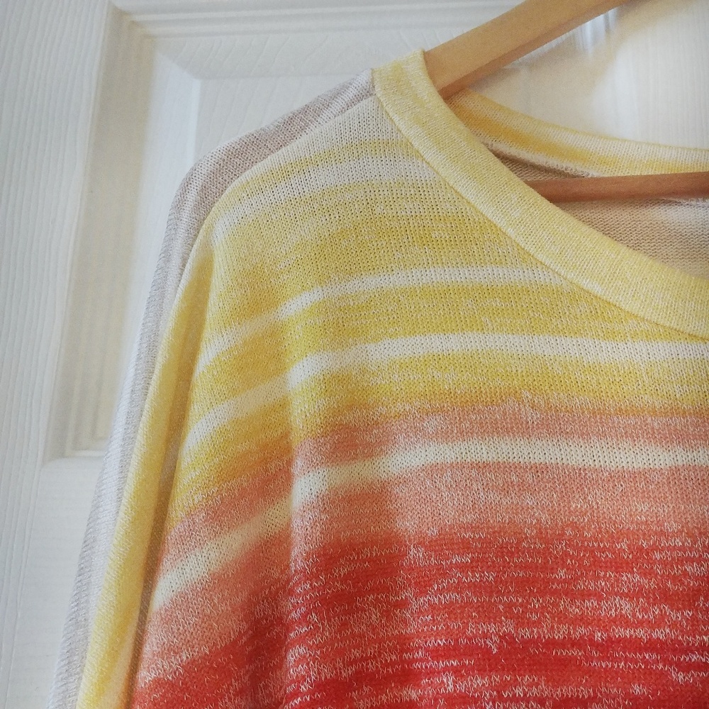 💛LAST 1! Stripe Dolman Sleeve Knit Top - Picture 5 of 7